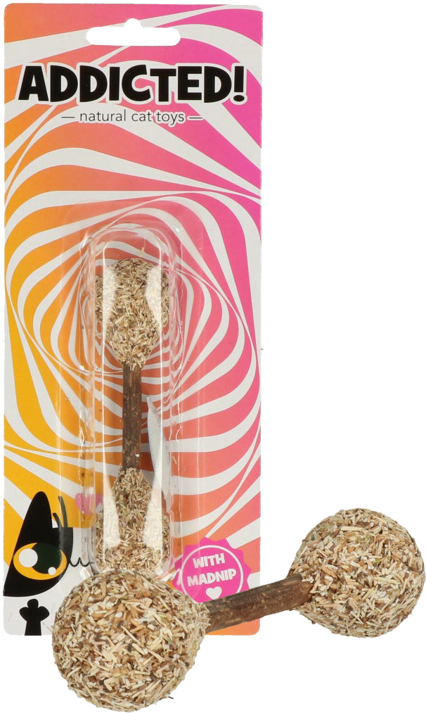 Jouet haltère au MADNIP pour chat – Addicted!