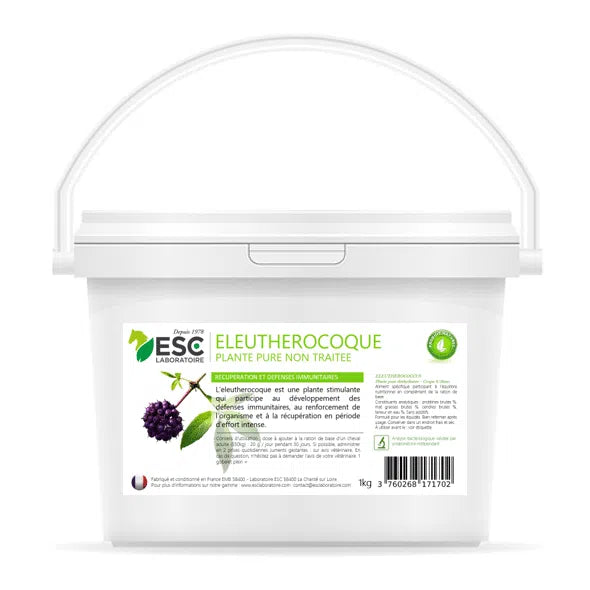 Éleuthérocoque 100 % pur – Tonus, récupération & défenses naturelles du cheval