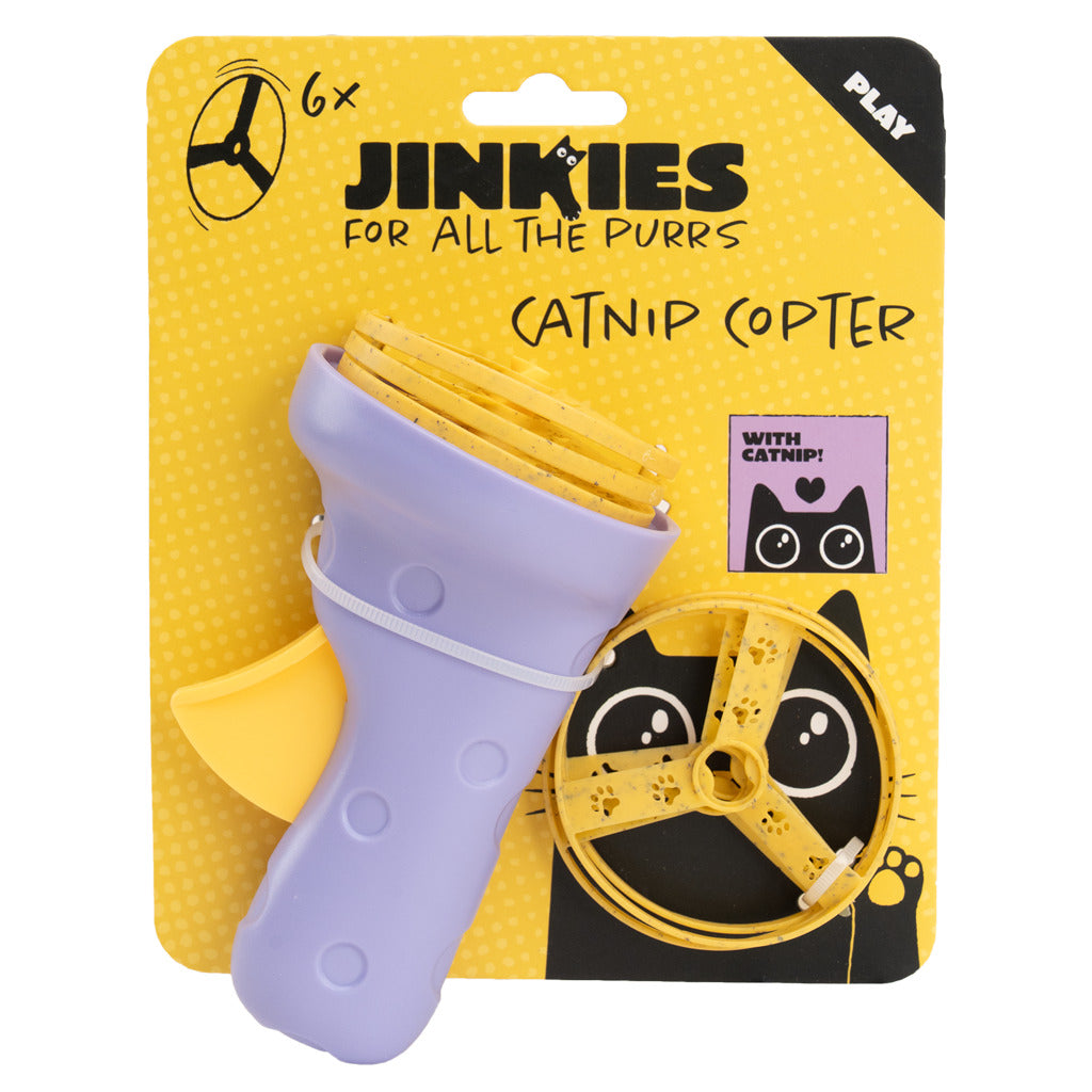 Jouet interactif volant pour chat Catnip Copter