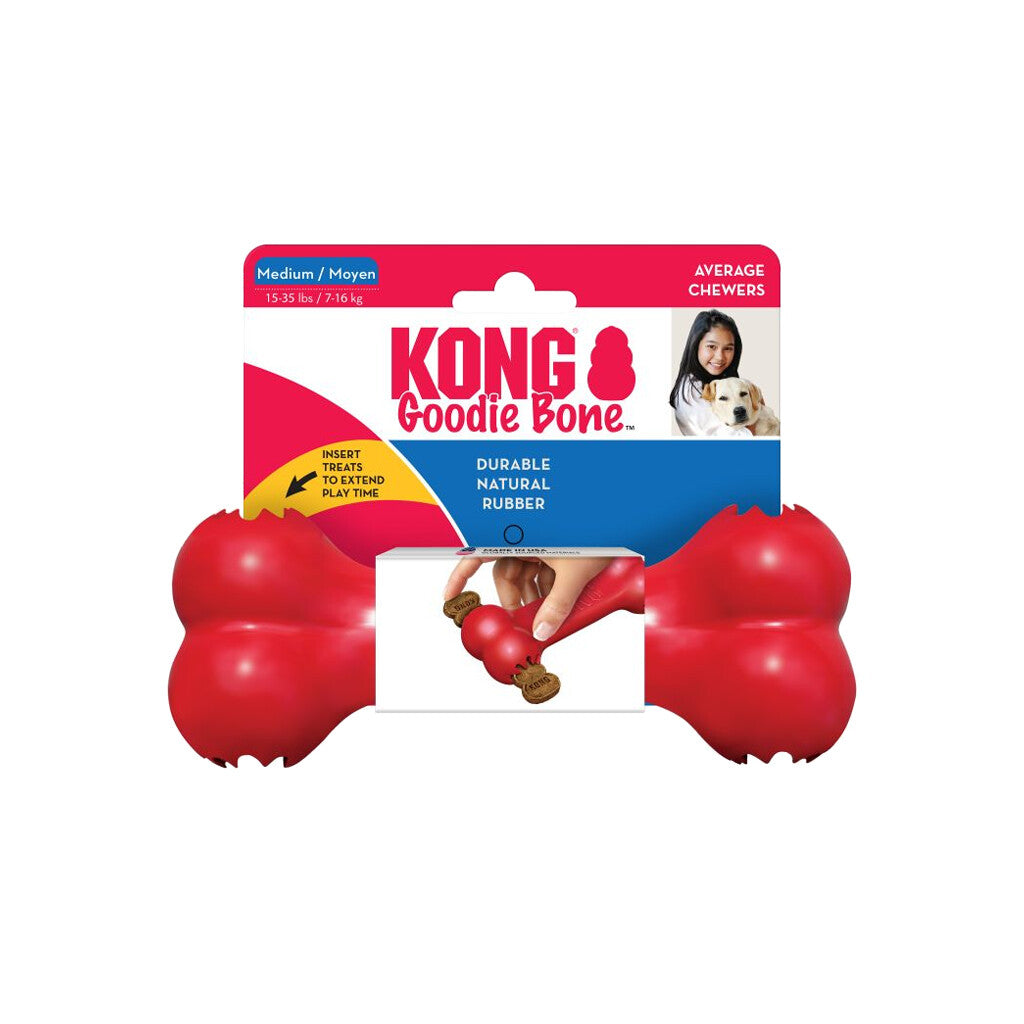 KONG Extreme Goodie Bone Rouge – Os à Mâcher Résistant pour Chien