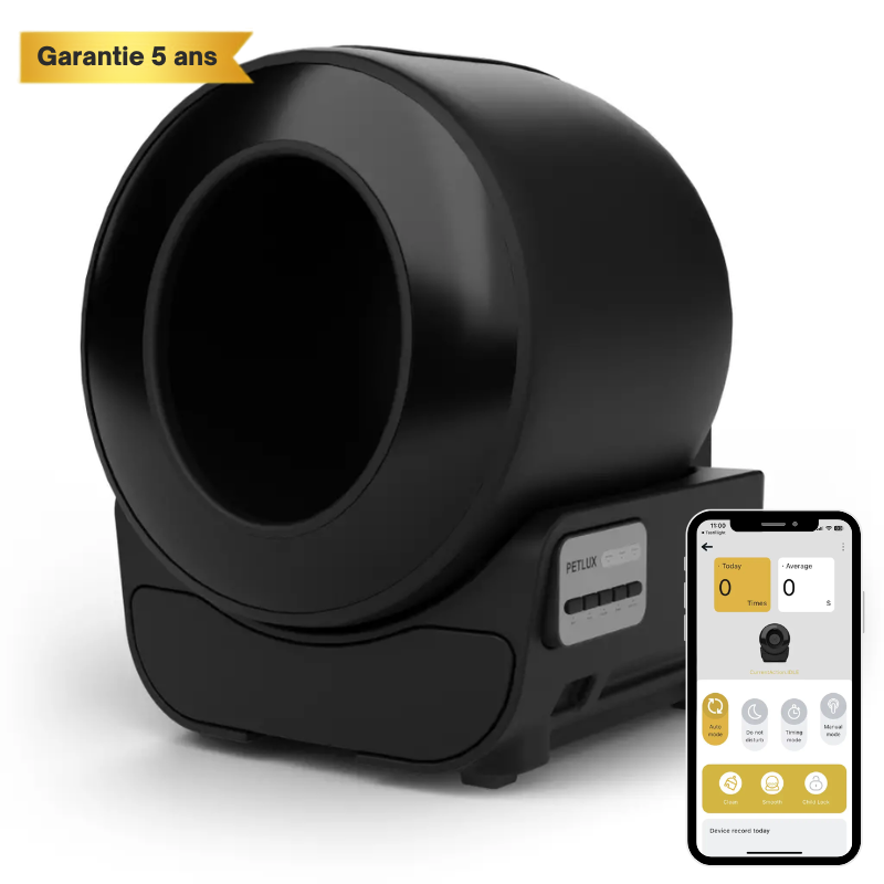Litière Automatique XXL Petlux V3 – Bac à Litière Autonettoyant pour Chat