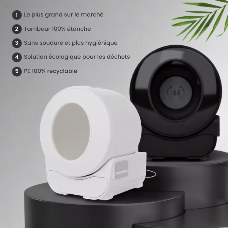 Litière Automatique XXL Petlux V3 – Bac à Litière Autonettoyant pour Chat