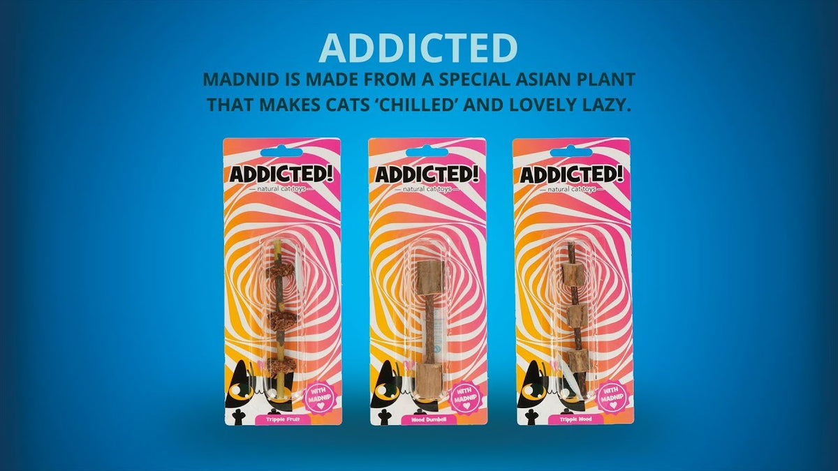 Jouet haltère au MADNIP pour chat – Addicted!