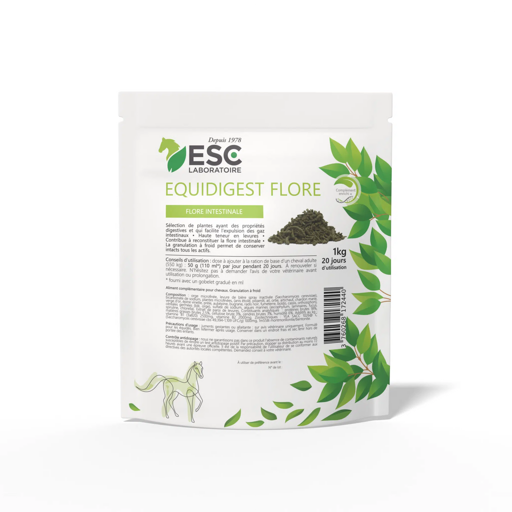 EQUIDIGEST FLORE – Flore intestinale & confort digestif du cheval
