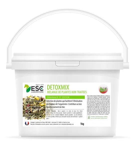 Detoxmix cheval – Drainage & soutien du foie et des rein