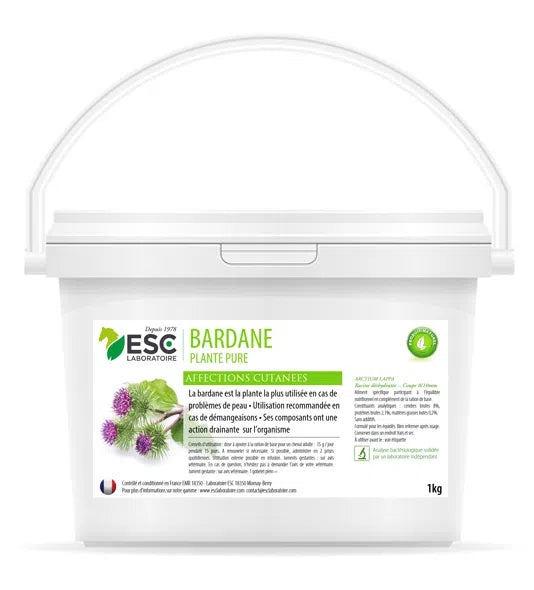 BARDANE – Démangeaisons saisonnières du cheval – Plante pure