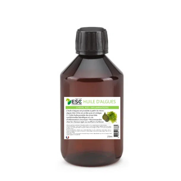 Huile d’algue Oméga-3 pour cheval – DHA & EPA